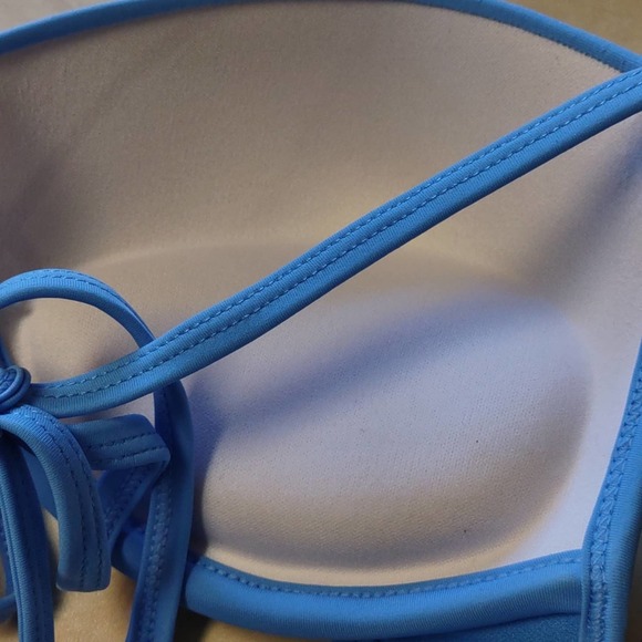 California Waves Twist Front Push Up Bikini Swim Top XL Blue - Picture 8 of 10